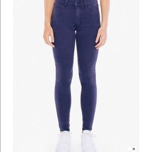 AA moody violet pencil jeans NWOT